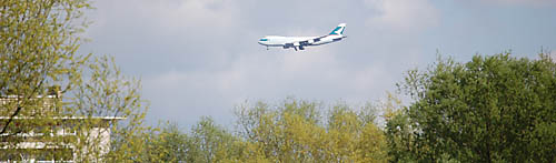 Avion dans le ciel de WSL